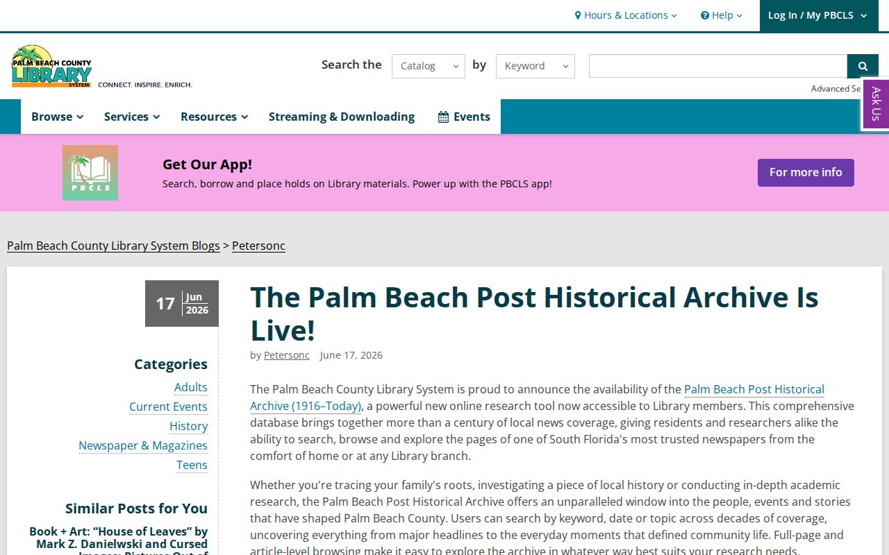 Jupiter city directory names in Palm Beach Post historical archive