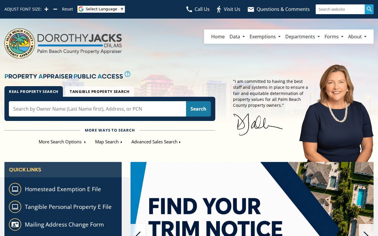 Jupiter ZIP code directory property appraiser parcel search